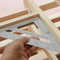 thumbnail image 5 of Ckraxd Carpenter's Measuring Ruler 90° 45° Triangle Ruler Tool - Multi-functional Woodworking Square, Durable Aluminum Angle Finder for Accurate Measurements, 5 of 9