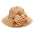 thumbnail image 3 of CAIXIA Kentucky Derby Hats Large Flower Elegant Tea Party Church Hats Wide Brim Fascinator Sun Hat Uv Protection Sun Hat, 3 of 8