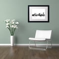 thumbnail image 4 of Trademark Fine Art "Buffalo New York Skyline B&W" Canvas Art by Michael Tompsett, White Matte, Black Frame, 4 of 4