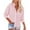 Pink, variant on Ruyang Linen Shirts For Women With Pockets Long Sleeve Button Down Shirt Blouse Loose Fit Vacation Beach Work Tops Clothes Pants Camouflage Women