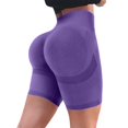 thumbnail image 4 of Women's Seamless High Waisted Biker Shorts Sculpting Compression Workout Shorts, 4 of 8