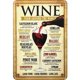 thumbnail image 1 of Placa Metal Vintage Pintura Hierro Rectangular para Vino Arte Pared Del 20x30cm, 1 of 9