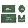 thumbnail image 2 of Mainstays Performance Recycled Polyester 3 Piece Bath Rug Set, Green Sage, 2 of 8