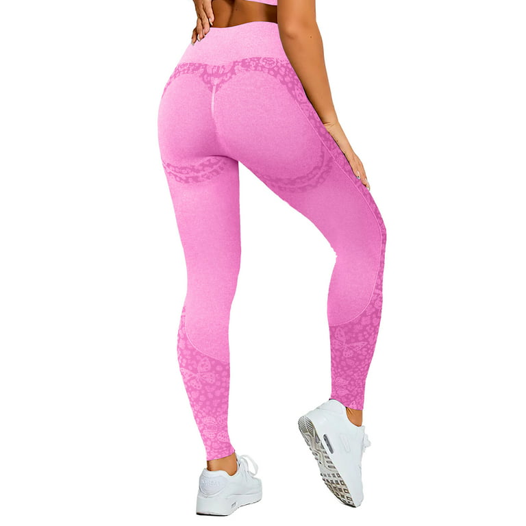 Womens Butt Lifting Seamless Butterfly Leggings for Gym Workout