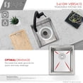 thumbnail image 6 of Stylish Undermount 15" Stainless Steel Single Bowl Workstation Kitchen Sink with 3 accs S-610W, 6 of 16