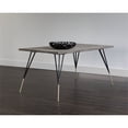 thumbnail image 3 of Sunpan Midori 59" Rectangular Modern Metal and Concrete Dining Table in Gray, 3 of 4