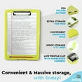 thumbnail image 4 of Enday Clipboard with Storage Case Heavy Duty Clipboards School Supplies, Green 6 Pack, 4 of 7