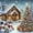 KM510-1, variant on Christmas Village 5D DIY Diamond Painting Set, Snow Scene Diamond Painting Set, suitable for beginners, full diamond winter dot painting gemstone art set, home wall decoration, frameless.