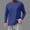 Blue, variant on Kosheko Men's V-Neck Solid-Color Long-Sleeve Sport Tee, Quick-Dry Breathable Fabric for morning runs Orange M