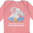 thumbnail image 4 of Inktastic My Grandma Loves Me to the Moon and Back Elephant Family Boys or Girls Long Sleeve Baby Bodysuit, 4 of 5