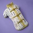 thumbnail image 4 of Billuyoard Ropa para perros, ropa para mascotas, traje Tang, estilo chino de Año Nuevo, calidez de invierno, múltiples estilos flexibles para caniche Ropa para mascotas blanco L Billuyoard PT000712-04, 4 of 6