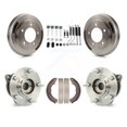 thumbnail image 1 of Transit Auto Rear Brake Drum Shoe Hardware and Wheel Hub Bearing Assembly Kit for Car 2008 Mitsubishi Lancer AWD - Left Right Side (Driver Passenger) K7D-100275, 1 of 11