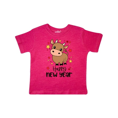

Inktastic Happy New Year Cute Ox Gift Toddler Boy or Toddler Girl T-Shirt