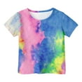 thumbnail image 4 of Gelikeya Tie Dye T Shirts for Kids Boys Girls 3D Graphic Tee Tops Short Sleeve Casual Round Neck Shirt Soft and Comfortable Summer Clothes 3-14Y, 4 of 4