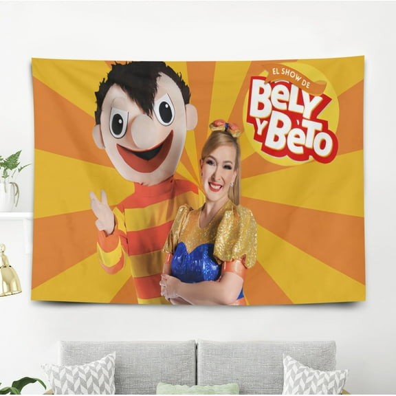 Tapestry for Bely y Beto wall hanging Bedroom Dorm Funny Backgrounds Banner Party Poster Wall Art Decorations Kids Girls Teens Gifts Funny 40×60 inch