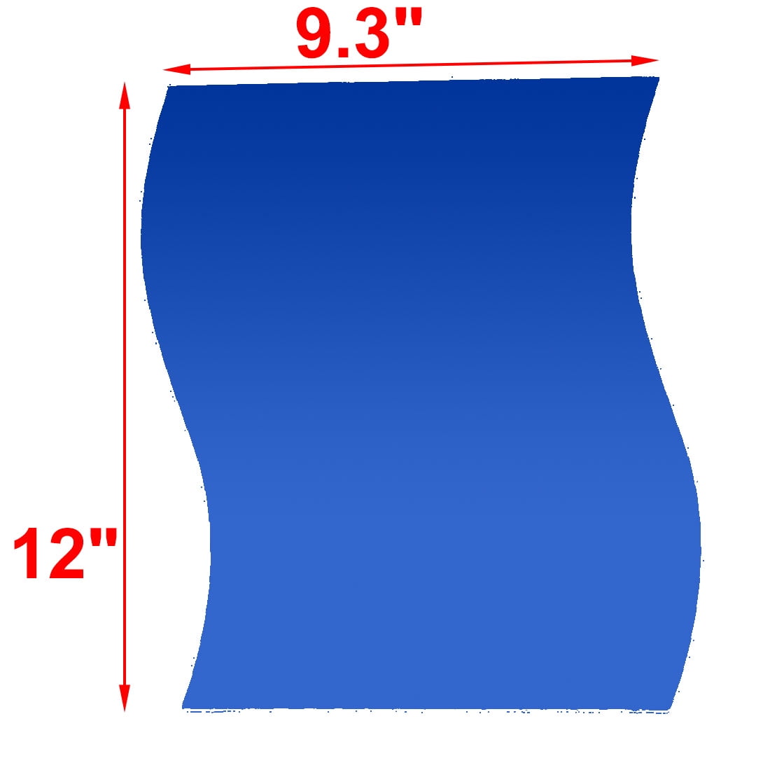 Household Bedroom Acrylic Wave Design Removable Mirror Wall Sticker