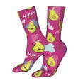 thumbnail image 5 of KLL Green Avocado Print Womens Crew Socks Athletic Middle Tube Long Socks Novelty Socks Gifts For Men, 5 of 7