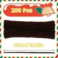 thumbnail image 2 of Topboutique Pipe Cleaners,200 Pcs 12 inch Fuzzy Sticks Craft Supplies,Pipe Cleaners Chenille Stems,Pipe Cleaners Bulk for DIY Art & Creative Crafts Decorations,Dark Brown, 2 of 7