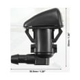 thumbnail image 6 of Unique Bargains 1 Pcs Car Windshield Washer Nozzle Wiper Spray Jet Fit for Jeep Grand Cherokee Black, 6 of 6