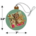 thumbnail image 6 of Cats Selfie Picture Wood Christmas Tree Holiday Ornament, 6 of 7