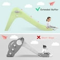 thumbnail image 5 of Pirecart Baby Slide Toddler Slide Climber Set for Indoor Outdoor with Basketball Hood, Wet or Dry Kids Slide for Age 3+, Pastel Green & Gray, 5 of 7