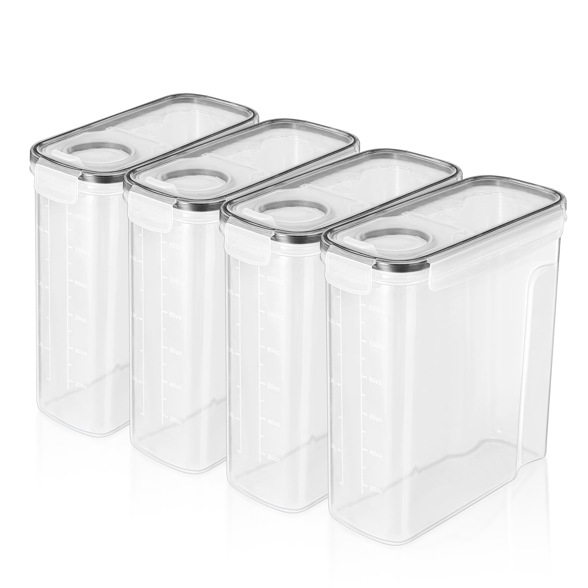 Sorbus Clear Plastic Cereal Dispenser, 17 Cups, Airtight Lid Food Storage Containers with Pour Spout