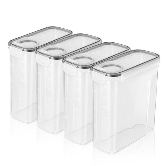 Sorbus 4-Pack Food Storage Dispenser Containers – Airtight, BPA-Free – For Pantry, Cereal, Pasta, Dry Food
