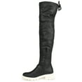 thumbnail image 2 of Journee Womens Salisa Extra Wide Calf Block Heel Over The Knee Boots, 2 of 9