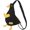 Black, variant on Gomayee Kawaii Duck Purse Unisex Funny Animal Shoulder Bag Cute Cartoon Chest Wallet Novelty Bag Unique Canvas Satchel Messenger Bag