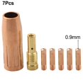 thumbnail image 3 of For MIG Welding Flux Core Gasless 0.6/0.8/0.9/1.0/1.2mm Brass Nozzle Tips Kit, 3 of 5
