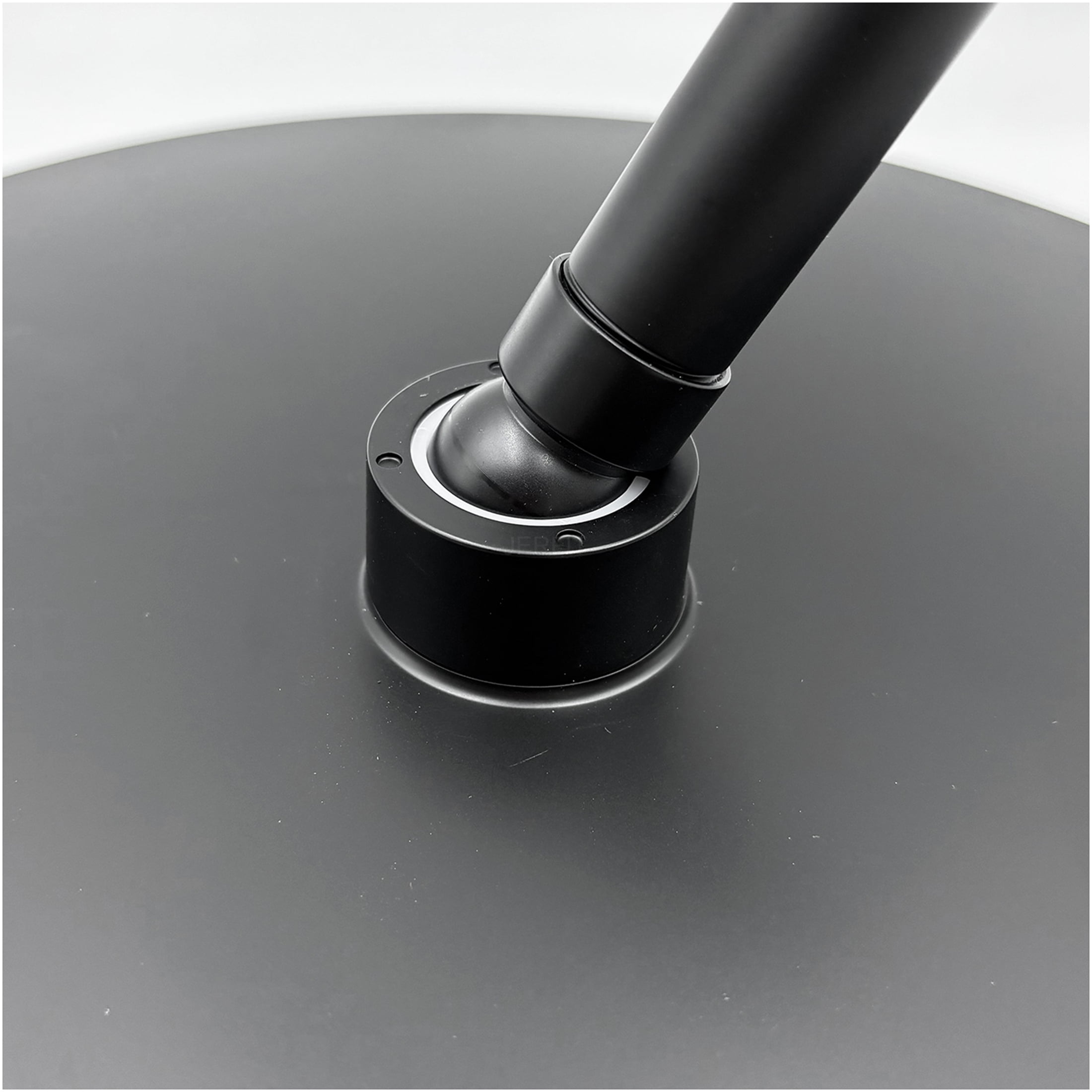 JERFIT High Pressure Rain Shower Head, Matte Black Stainless Steel Ceiling Mount, Tool-Less Installation, Luxury Rainfall Showerhead for Modern Bathroom