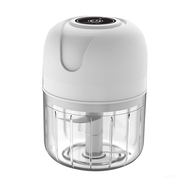 USB Rechargeable Mini Food Processor, Electric Garlic & Vegetable Chopper with 304 Stainless Steel Blade, 250ML Portable Chopper for Ginger, Onion, Chili