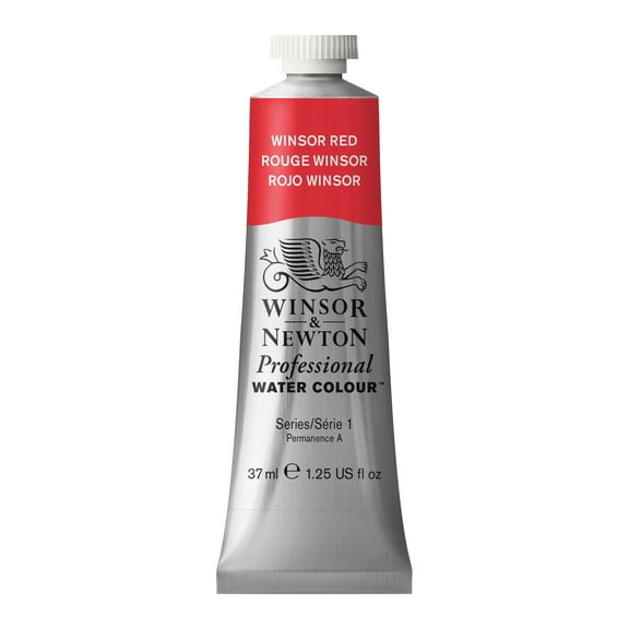 Winsor & Newton Professional Watercolor, 37ml, Winsor Red