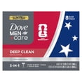 thumbnail image 1 of Dove Men+Care Body and Face Bar, Deep Clean 4 oz, 8 Bar, 1 of 8