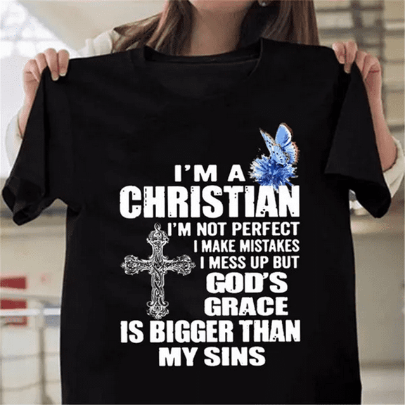Womens Clothing Short Sleeved Graphic T-shirts Faith Shirts; God Shirts; Christian Shirts; Womens Blosues Solid Color T-shirt