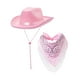 thumbnail image 3 of Conjunto de sombrero de vaquero Strade Fareast Limited y pañuelo rosa, 3 of 8