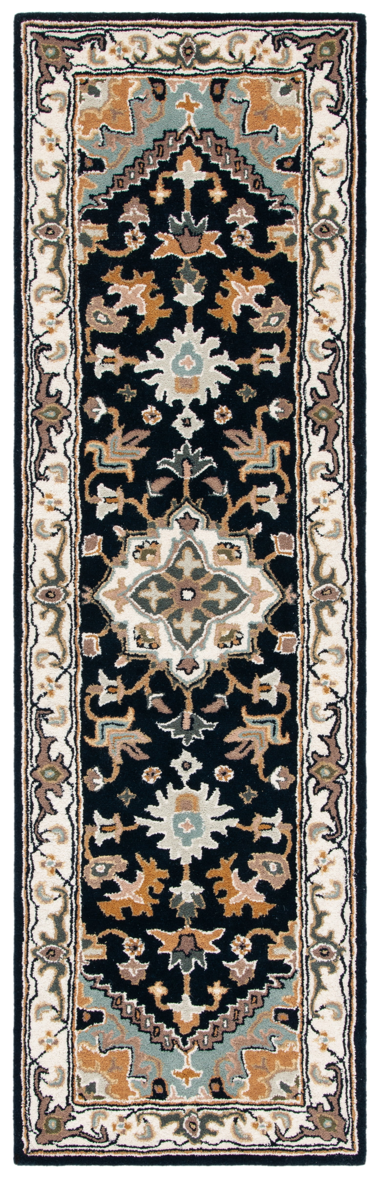 Safavieh Heritage York Oriental Wool Runner Rug, Navy/Ivory, 2'3" x 14'