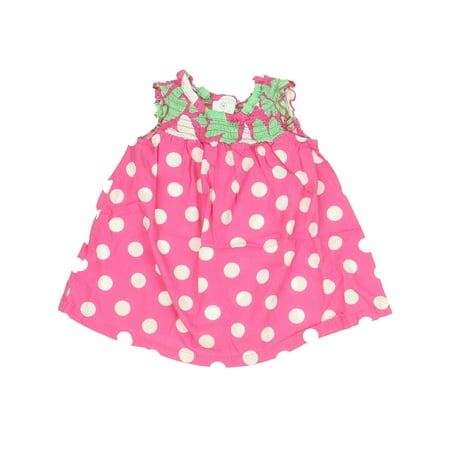 

Pre-owned Hanna Andersson Girls Pink Polka Dot Dress size: 3-6 Months