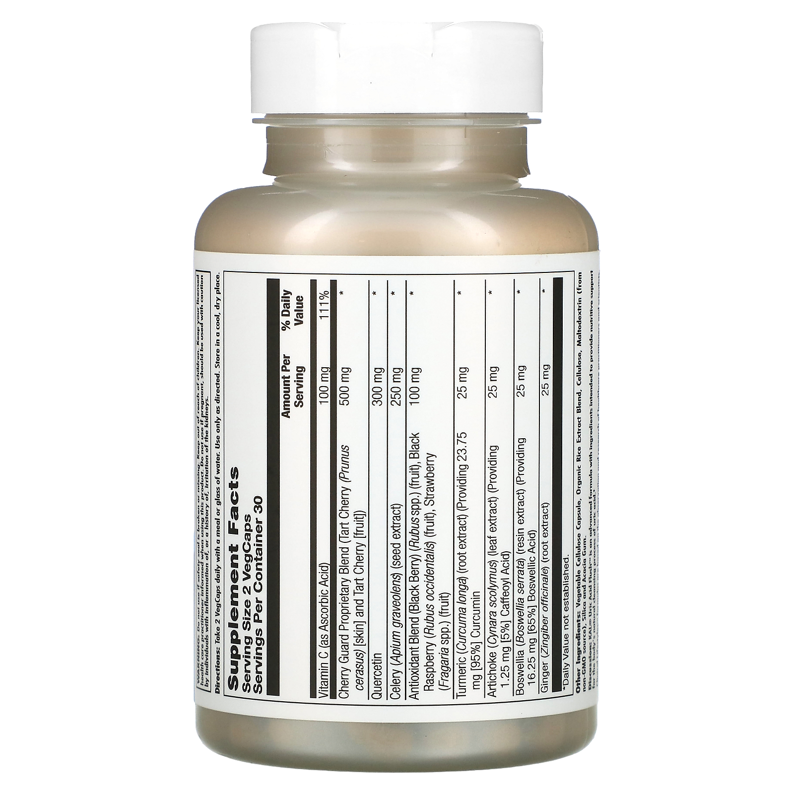 KAL Uric Acid Flush | Tart Cherry Blend, Celery Seed & More for Healthy Joint Comfort Support | 30 Servings | 60 VegCaps