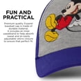 thumbnail image 4 of Gorra de béisbol Disney Mickey Mouse azul/gris para niños de 2 a 4 años, 4 of 7