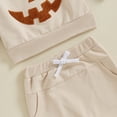 thumbnail image 5 of Toddler Baby Girl Boy Halloween Outfit Pumpkin Crewneck Sweatshirt Long Sleeve Shirts Top and Pants Set Fall Winter Clothes, 5 of 8