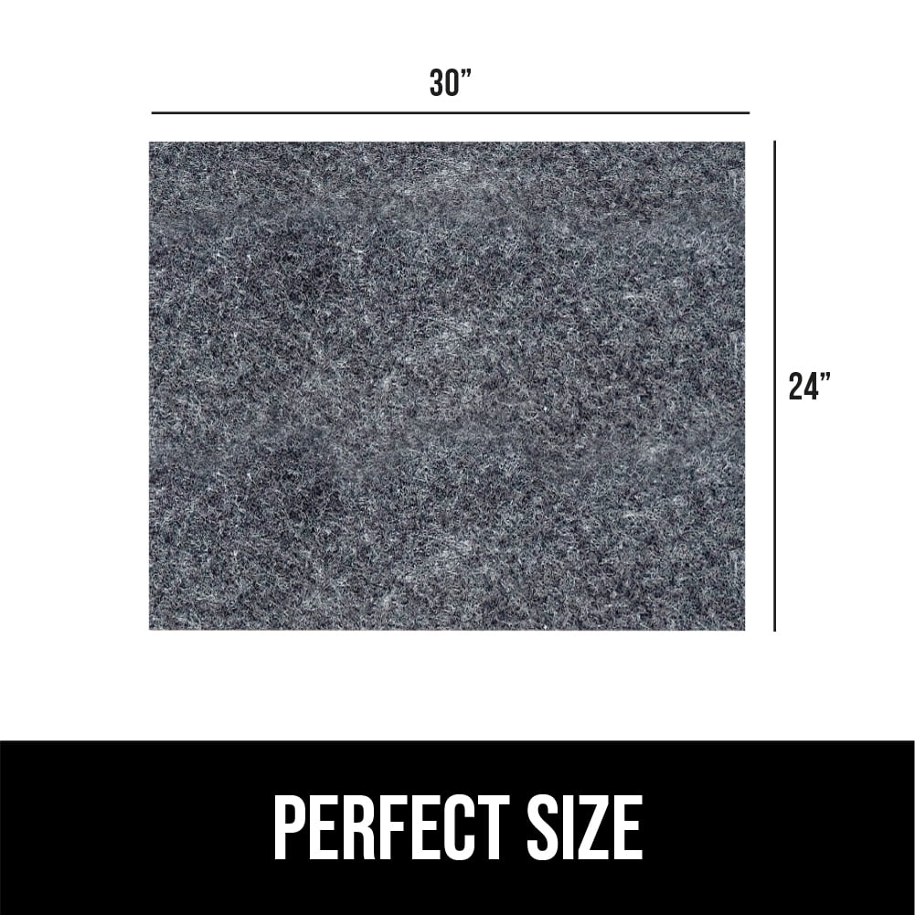 GORILLA GRIP LeakGuard Under Sink Mat, Waterproof Shelf Liner, Non-Adhesive, 24x30 Charcoal