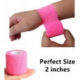 thumbnail image 4 of PINHEN 6 Pack 2" x 5 Yards Self Adhesive Bandage Breathable Cohesive Wrap Self Adherent Vet Tape Self Stick Bandage Wrap for Sports, Athletic, Wrist, Ankle, 4 of 7