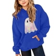 thumbnail image 4 of YunPes Girls Hoodies Oversized Baggy Long Sleeve Sweatshirt Cute Cartoon Ghost Halloween Shirt Teen Fall Winter Daily Wear, 4 of 6