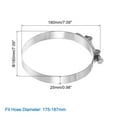 thumbnail image 2 of 1Pack T-Bolt Hose Clamps, 175-187mm/6.89"-7.36" ID Range, Stainless Steel Radiator Hose Clamp Intake Clamp, 2 of 4