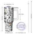thumbnail image 2 of Halloween Pattern Tumbler with Handle and Lid,40oz Double Wall Vacuum Insulated Tumbler,Cups Gift for Women and Men, 2 of 7