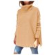 thumbnail image 1 of Gibobby Suéteres mujer, Suéter de punto de invierno para mujer, 2023, cuello alto, suéter de invierno para otoño, suéter de manga larga(Beige,CH), 1 of 5