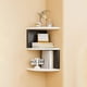 thumbnail image 1 of Organizador de Estante Esquinero, Unidad de Almacenamiento de Pared Sin Perforaciones para Dormitorio, Sala de Estar, Armario de Cocina, Estantería, Madera, Multicolor, 1 Pieza, 1 of 6