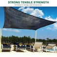 thumbnail image 2 of Heavy Duty Black Knitted Mesh Tarp with Grommets 60-70% Shade Use for Shade, Green House, Garden, Canopy, Pools, Dump Truck, 2 of 9