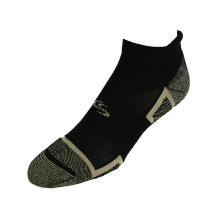 Copper Sole  Athletic Low Cut Socks (2 Pair Pack) (Best Way To Cut Copper)
